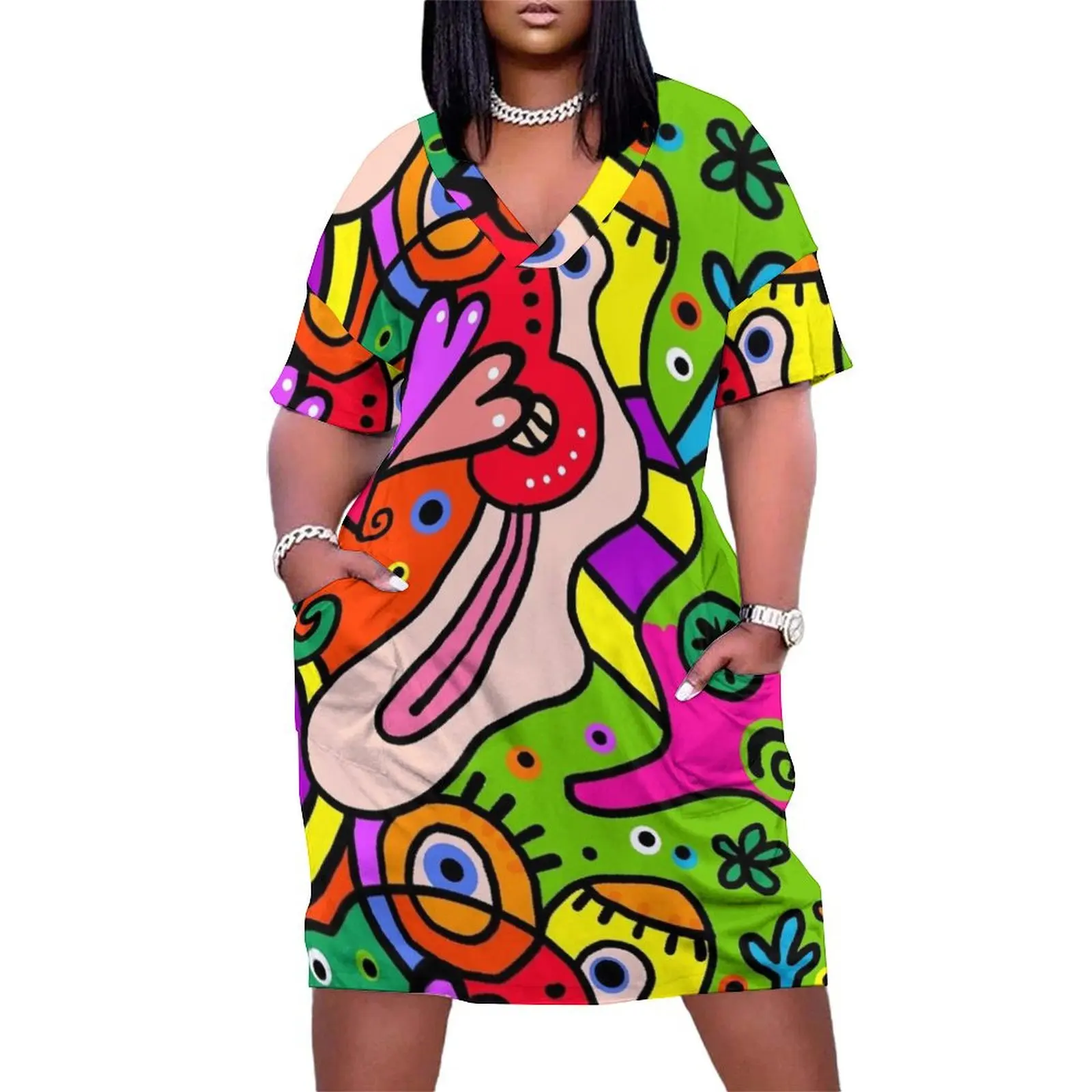 Funny Colorful Cubist Abstract Art Loose Pocket Dress elegant and pretty women's dresses dress for women summer
Funny Colorful Cubist Abstract Art Loose Pocket Dress elegant and pretty women's dresses dress for women summer