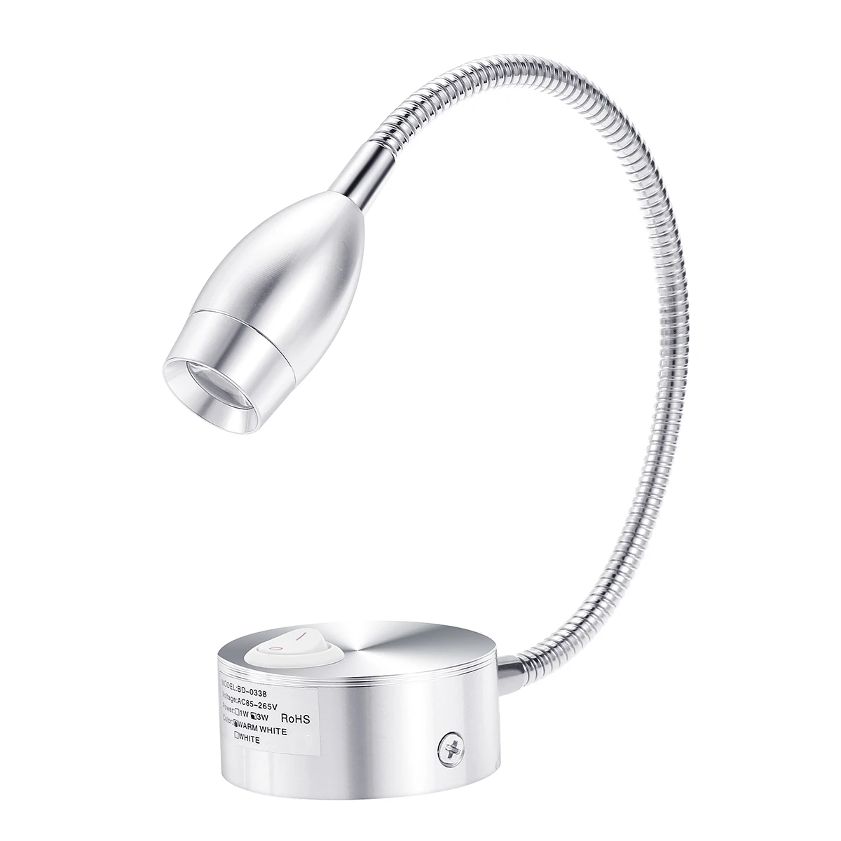 Aluminum LED Wall Light 3W 200Lm Warm White Flexible Arm Lamp for Bedroom Study Desk Decor Home Bedside Lighting Rotatable Wall
Aluminum LED Wall Light 3W 200Lm Warm White Flexible Arm Lamp for Bedroom Study Desk Decor Home Bedside Lighting Rotatable Wall