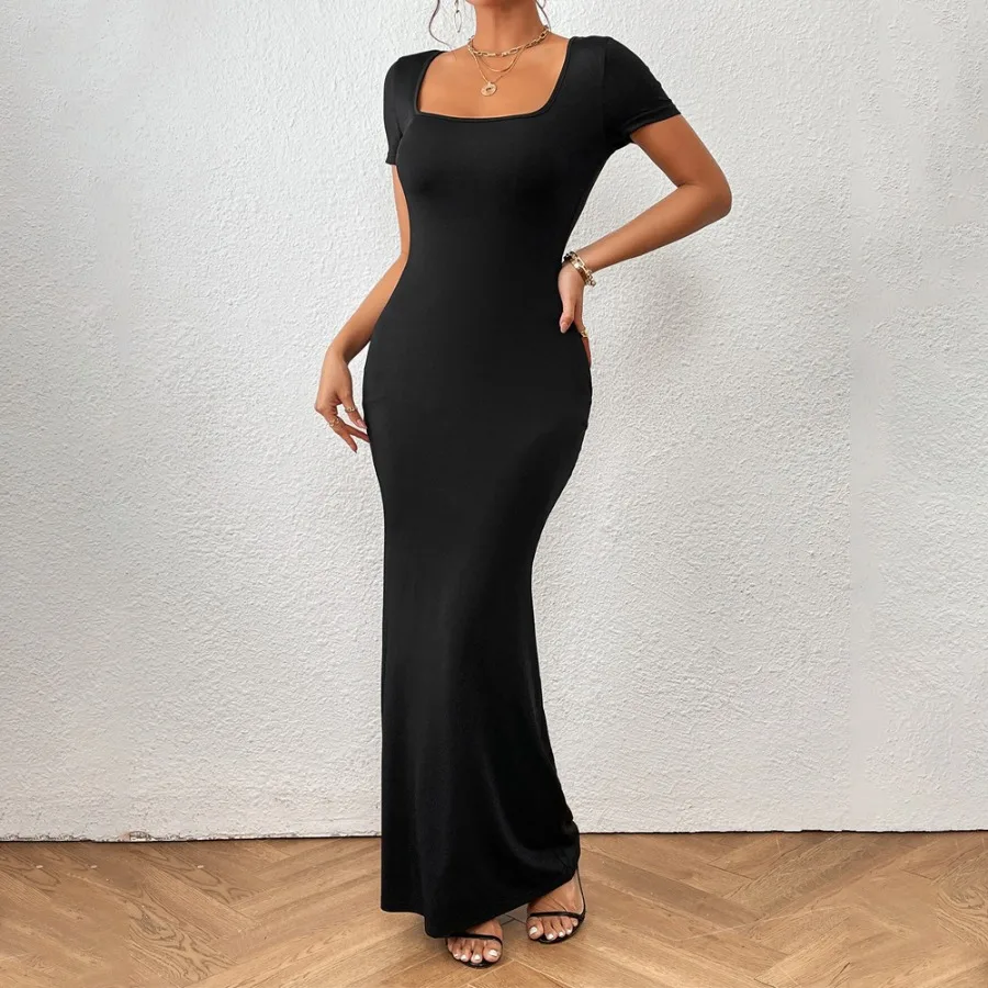 【New style】 women's clothing 2026 elegant square collar dress summer new slim fishtail long dress
【New style】 women's clothing 2026 elegant square collar dress summer new slim fishtail long dress