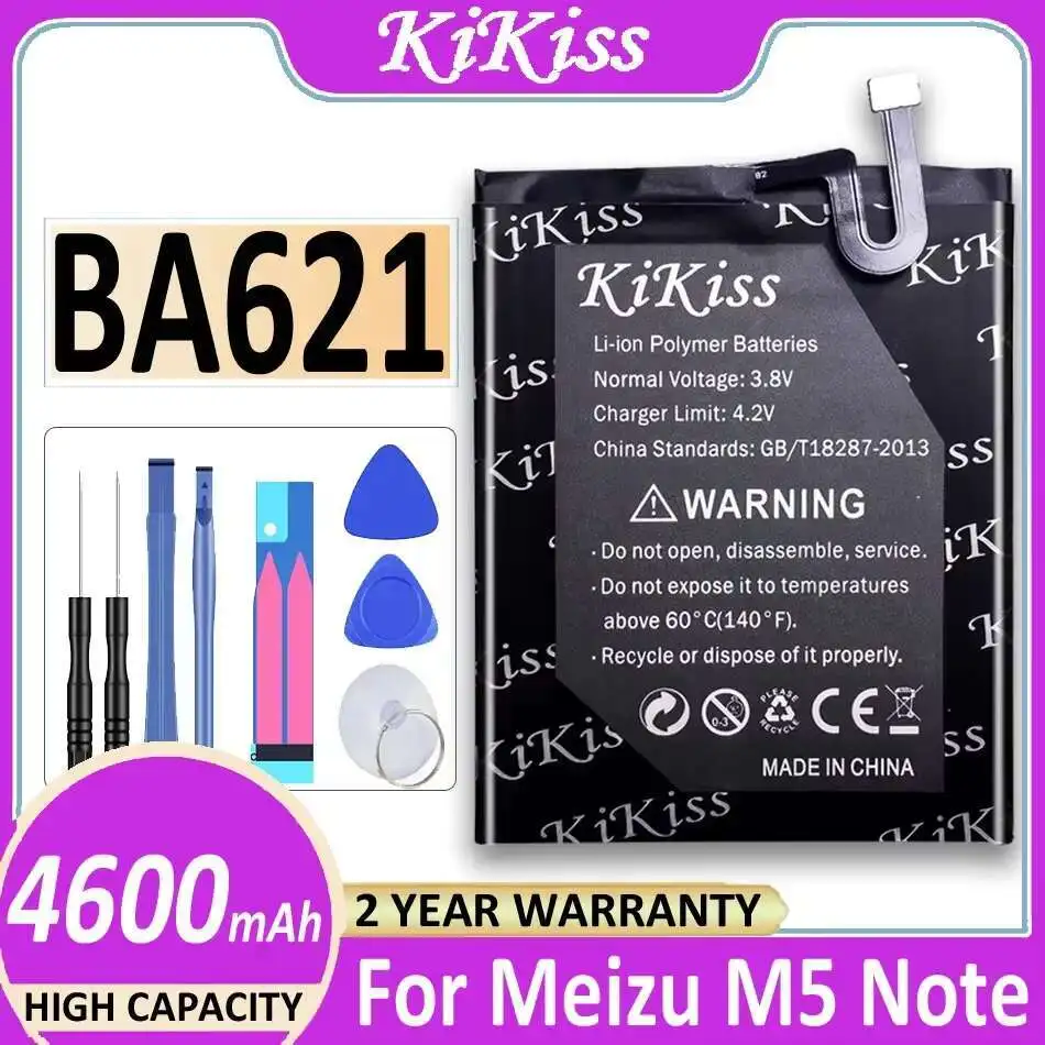 Mobile Phone Battery BA621 4600mAh For Meizu M5 Note Meizy Note 5 For Meilan NOTE5
Mobile Phone Battery BA621 4600mAh For Meizu M5 Note Meizy Note 5 For Meilan NOTE5