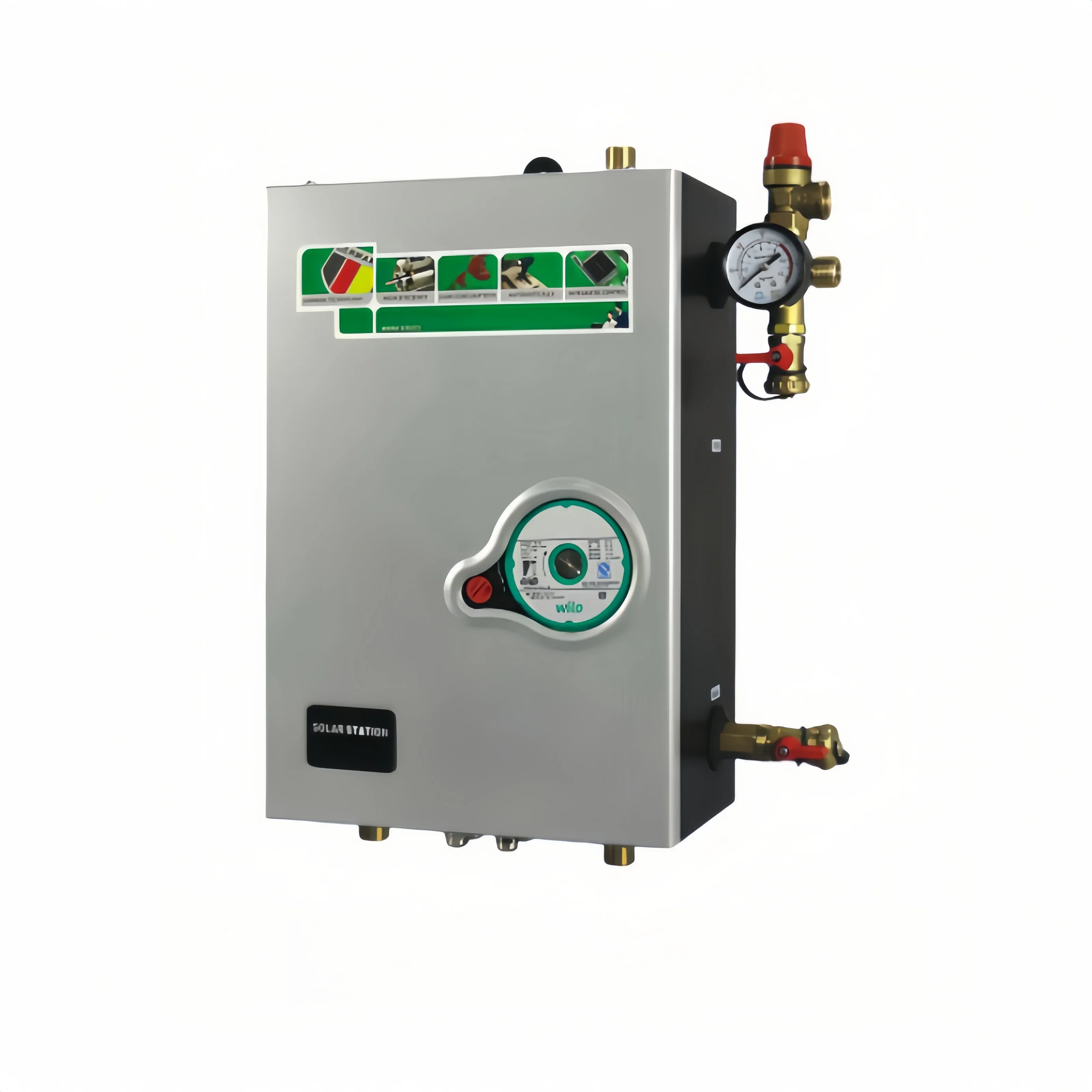 Solar pump station split solar water heater system dual pipe circulating solar workstation
Solar pump station split solar water heater system dual pipe circulating solar workstation