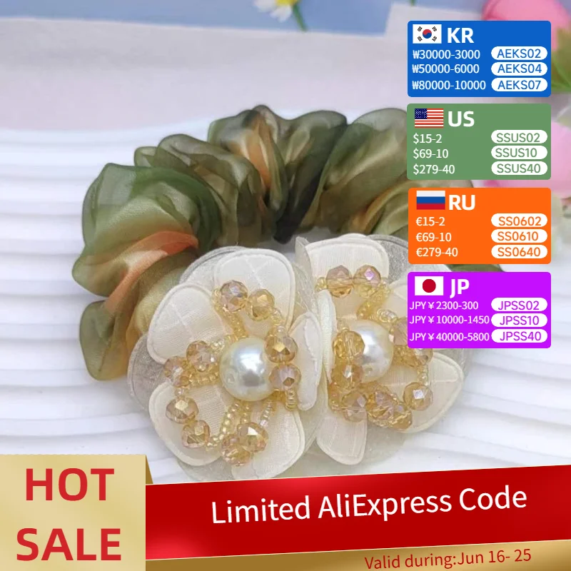 2 Head Print Organza Hair Ring Rubber Band Headdress Flower Woman Updo Ponytail Moños Para Cabello Mujer 머리끈 Hair Accessories
2 Head Print Organza Hair Ring Rubber Band Headdress Flower Woman Updo Ponytail Moños Para Cabello Mujer 머리끈 Hair Accessories