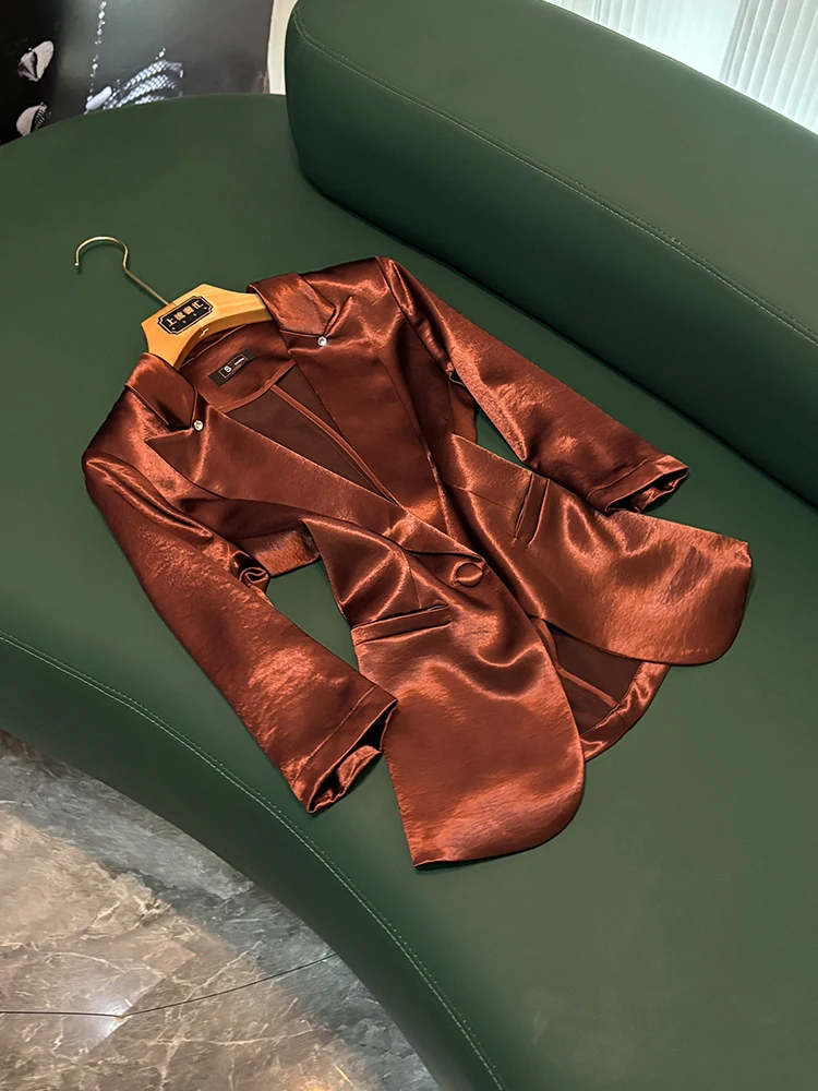 Тонкий ацетатный атласный женский костюм Jaet, зимний костюм миди све, классический цветной топ с воротником WY043, маленький размер
Тонкий ацетатный атласный женский костюм Jaet, зимний костюм миди све, классический цветной топ с воротником WY043, маленький размер