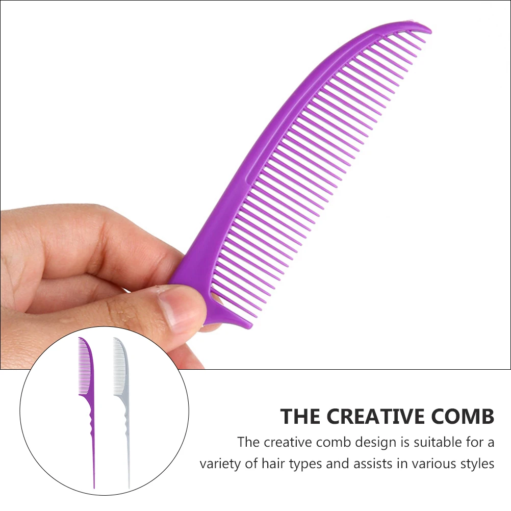 2Pcs Crescent Styling Combs Carbon Fiber Professional Hairdressing Salon Teasing Tool Women Pintail Comb Long Short Hair Parting
2Pcs Crescent Styling Combs Carbon Fiber Professional Hairdressing Salon Teasing Tool Women Pintail Comb Long Short Hair Parting
