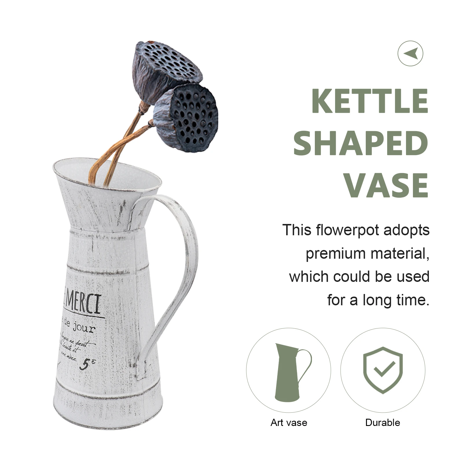 1pc Retro Watering Can Vintage Style Vase Beige Iron Flower Pot For Home Garden Decor Creative Shaped Decorative Vase
1pc Retro Watering Can Vintage Style Vase Beige Iron Flower Pot For Home Garden Decor Creative Shaped Decorative Vase