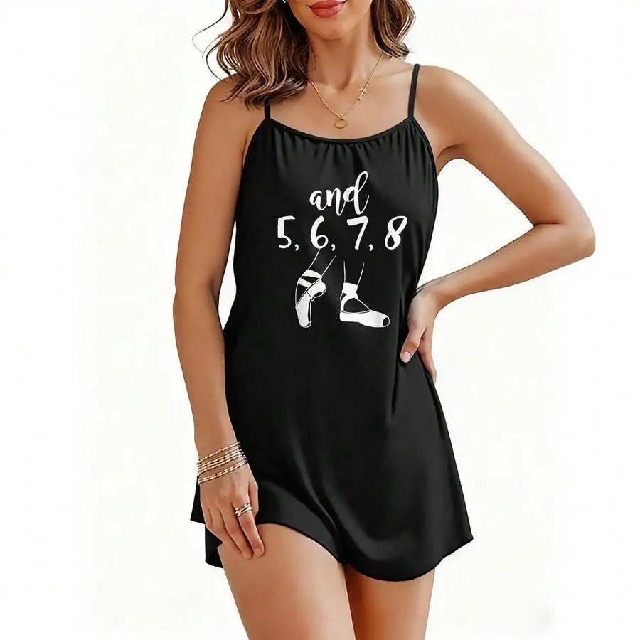 Ballet Print Nightgown Women Sleeveless Round Neck Short Loungewear Comfortable
Ballet Print Nightgown Women Sleeveless Round Neck Short Loungewear Comfortable