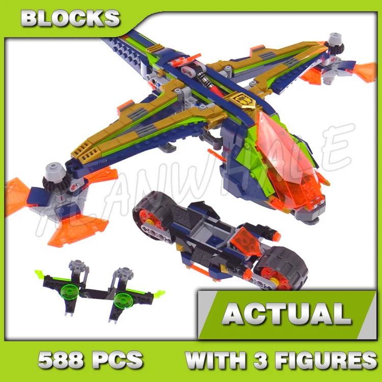 588pcs Nexoes Knights Aaron's X-bow Flyer Raider Dropship Function 10705 Building Blocks Set Bricks Compatible with Model
588pcs Nexoes Knights Aaron's X-bow Flyer Raider Dropship Function 10705 Building Blocks Set Bricks Compatible with Model