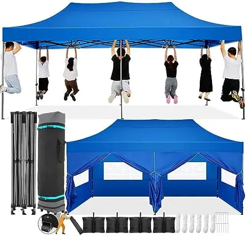 10x20 Pop Up Canopy with 6 Sidewall,Heavy Duty Canopy UPF 50+ All Season Wind Waterproof Commercial Outdoor Wedding
10x20 Pop Up Canopy with 6 Sidewall,Heavy Duty Canopy UPF 50+ All Season Wind Waterproof Commercial Outdoor Wedding