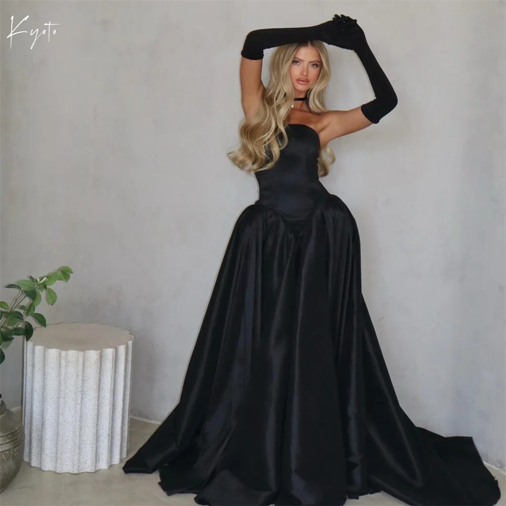 Kyoto Black A-line Off Shoulder Prom Dresses Detachable Sleeves Customized فساتين سهرات Sweep Train vestido de gala noche mujer
Kyoto Black A-line Off Shoulder Prom Dresses Detachable Sleeves Customized فساتين سهرات Sweep Train vestido de gala noche mujer