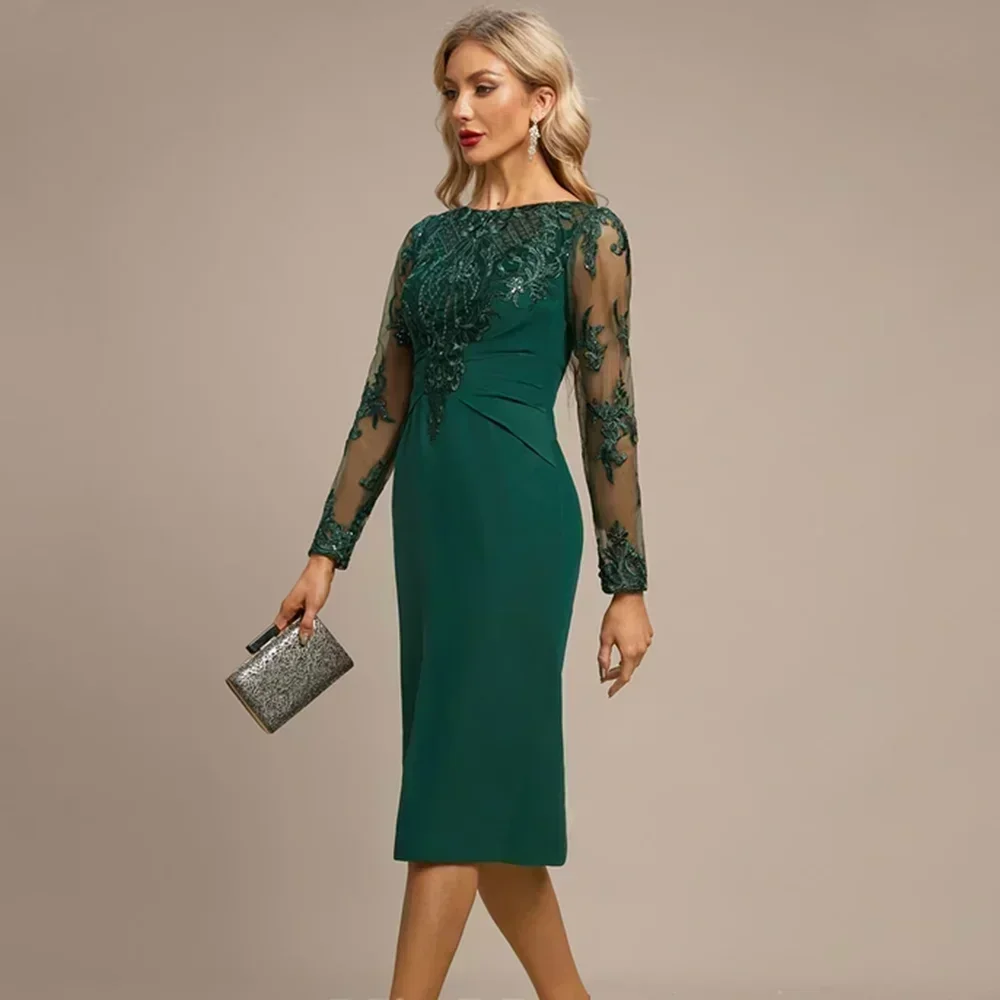 Классические платья для матери невесты с кружевными аппликациями длиной до пола, с длинным рукавом и овальным вырезом, простые платья-футляры для женщин по индивидуальному заказу
Классические платья для матери невесты с кружевными аппликациями длиной до пола, с длинным рукавом и овальным вырезом, простые платья-футляры для женщин по индивидуальному заказу