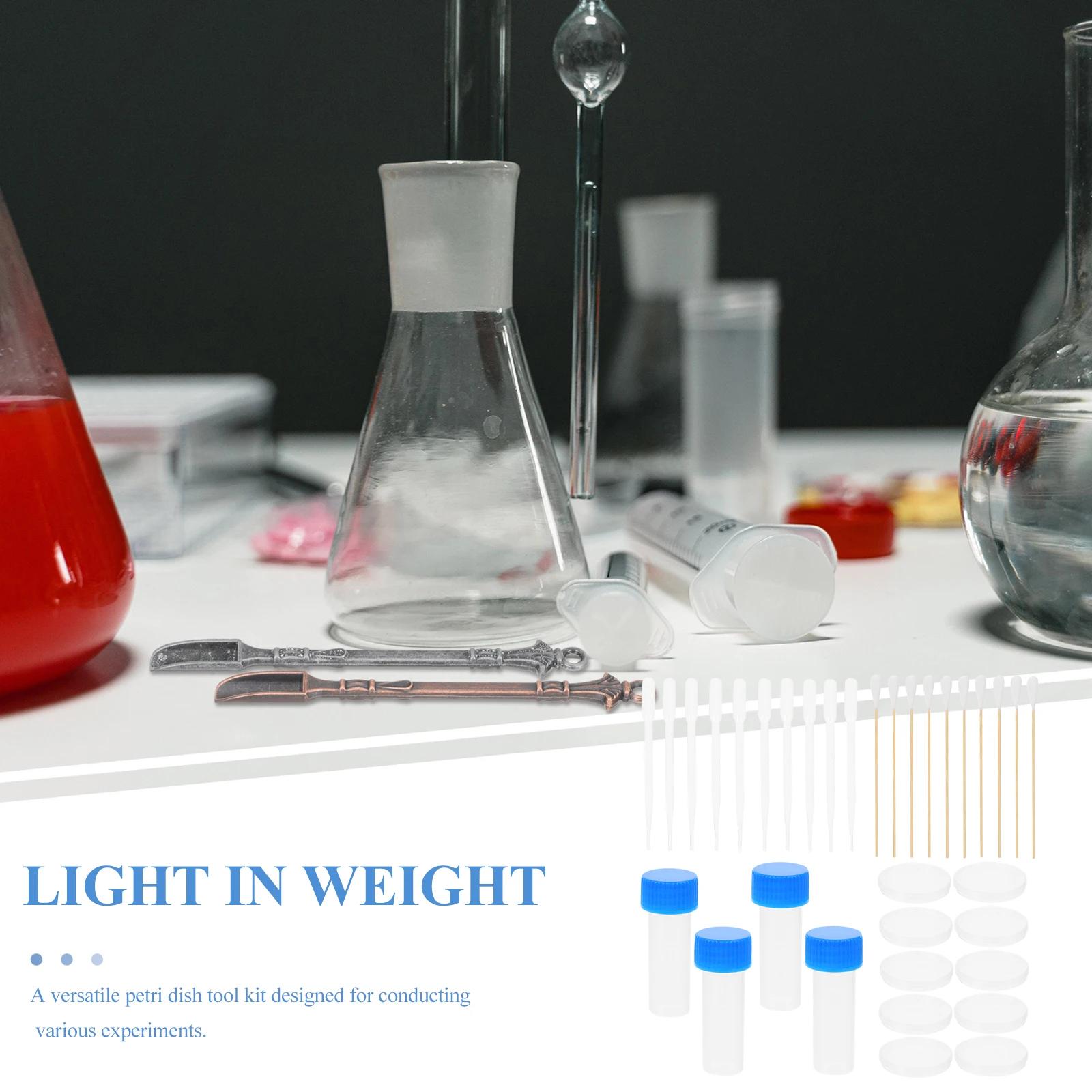 Petri Dish Cell Tissue Observation Experiment Set Agar for Dishes Plates Laboratory Culture with Lid Test Tube Kit
Petri Dish Cell Tissue Observation Experiment Set Agar for Dishes Plates Laboratory Culture with Lid Test Tube Kit