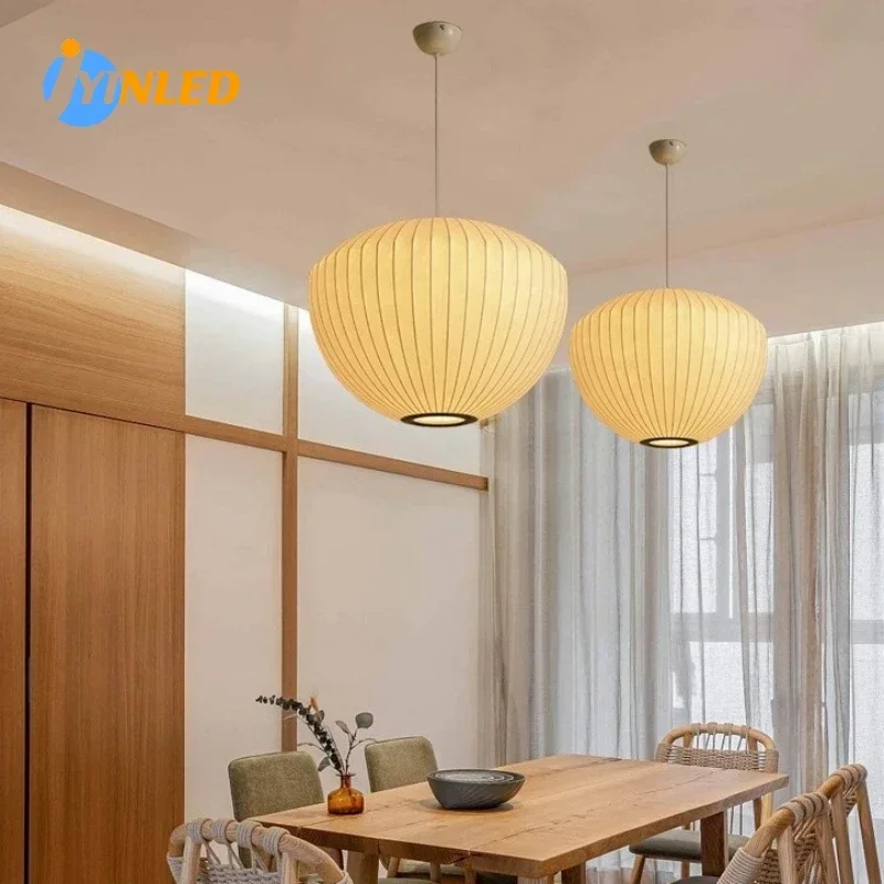 Nordic Home Decor Pendant Lights Modern Japanese Wabi Sabi Silk Chandeliers Living Dining Room Bedroom Indoor Lighting Fixtures
Nordic Home Decor Pendant Lights Modern Japanese Wabi Sabi Silk Chandeliers Living Dining Room Bedroom Indoor Lighting Fixtures