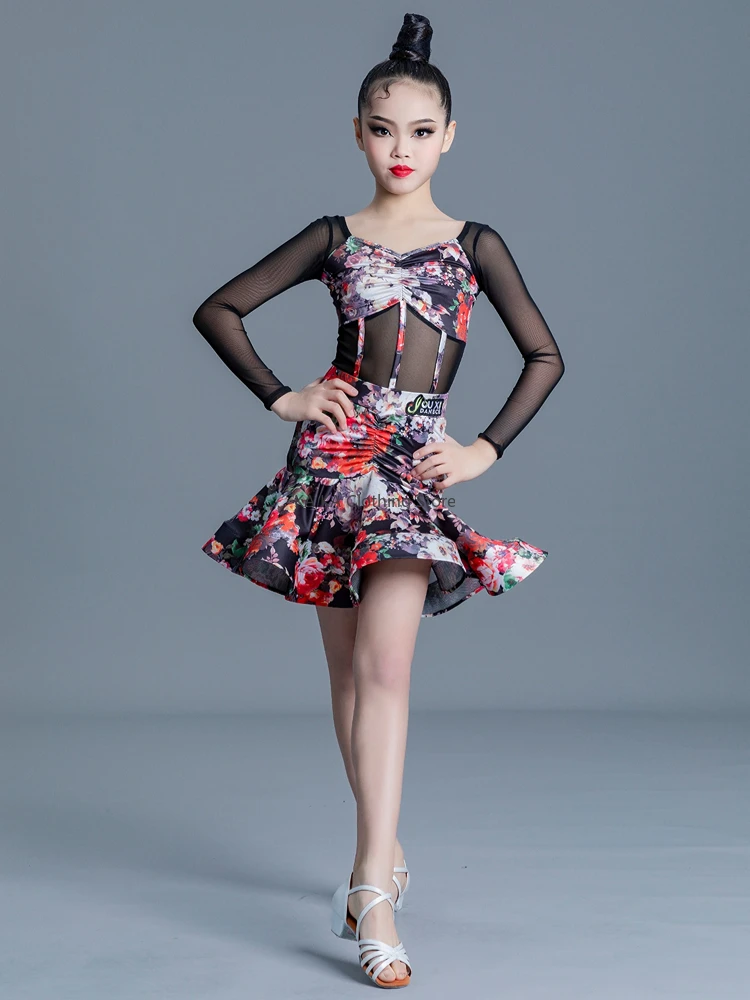Tango Latin Dance Dress Girls Prints Latin Dance Clothes Kids Salsa Rumba Samba Dance Clothes Child Competition Ballroom Dresses
Tango Latin Dance Dress Girls Prints Latin Dance Clothes Kids Salsa Rumba Samba Dance Clothes Child Competition Ballroom Dresses