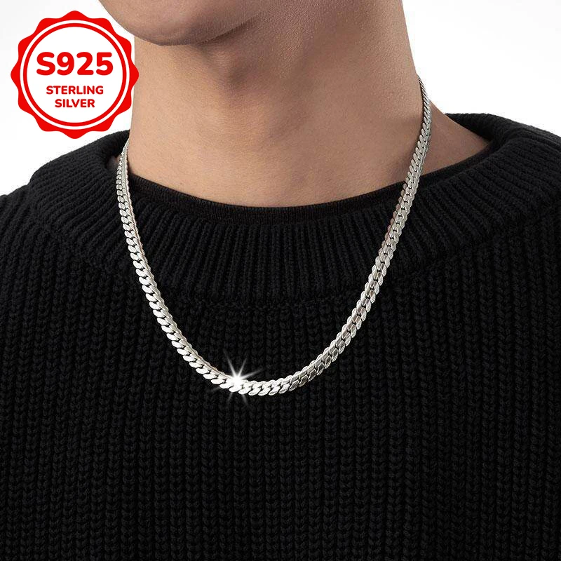 Мужское колье из стерлингового серебра S925 с тиснением подходит для повседневного ношения, в качестве аксессуара для вечеринок и в качестве праздничного подарка.
Мужское колье из стерлингового серебра S925 с тиснением подходит для повседневного ношения, в качестве аксессуара для вечеринок и в качестве праздничного подарка.