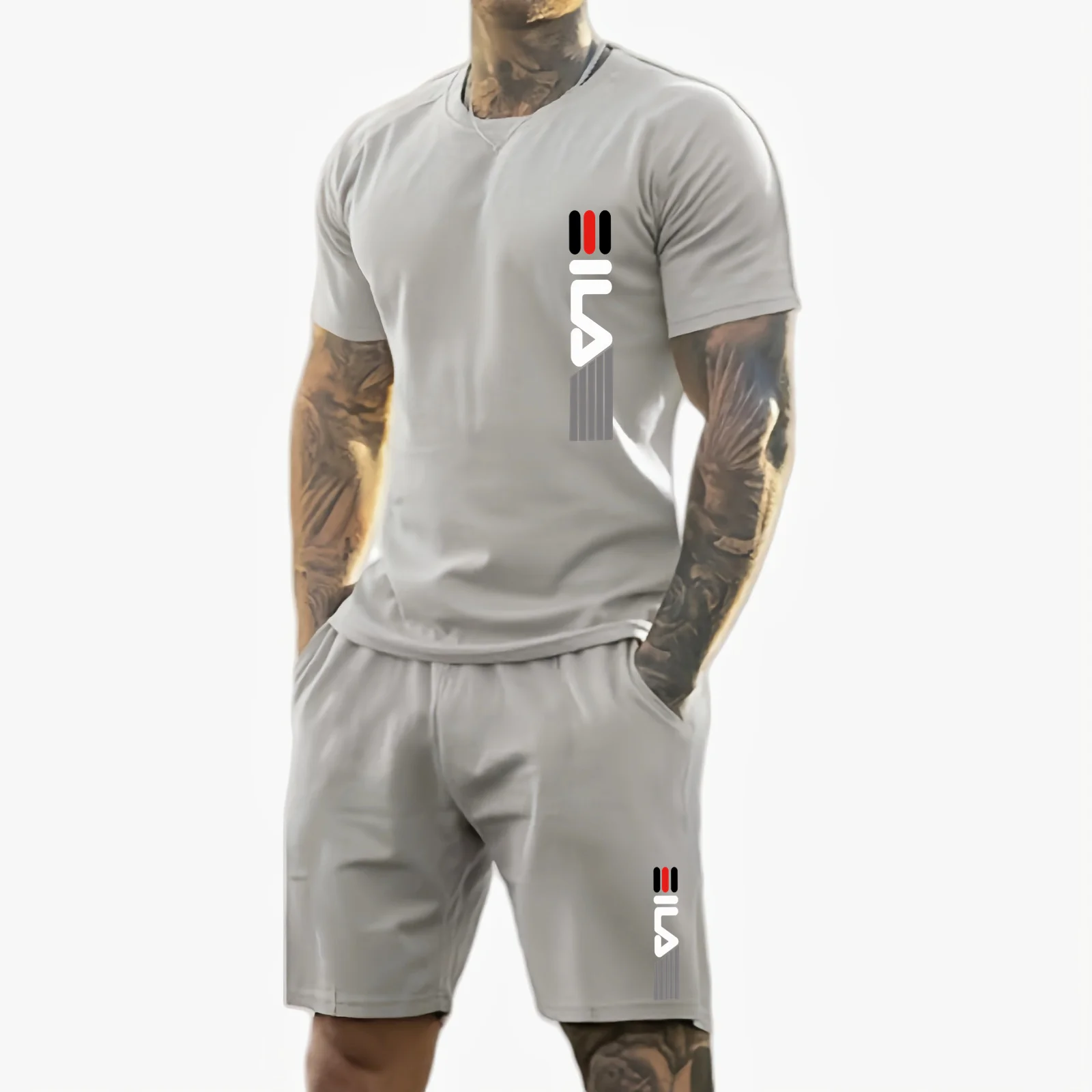 Men's 2026 Summer New Men Casual Sports Suit Breathable Outdoor Men's Short-sleeved T-shirt + Training Shorts Two-piece Set
Men's 2026 Summer New Men Casual Sports Suit Breathable Outdoor Men's Short-sleeved T-shirt + Training Shorts Two-piece Set