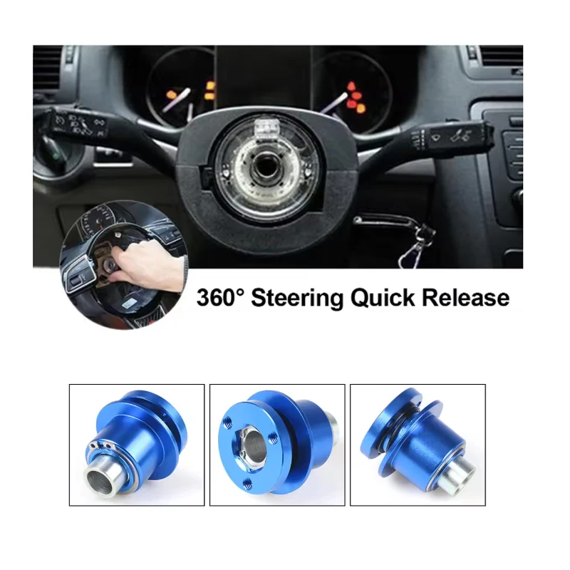 Universal 360-Degree Aluminum Car Steering Wheel Quick Release Device Snap-On Aluminum Quick Release Hub Adapter Boss Kit
Universal 360-Degree Aluminum Car Steering Wheel Quick Release Device Snap-On Aluminum Quick Release Hub Adapter Boss Kit