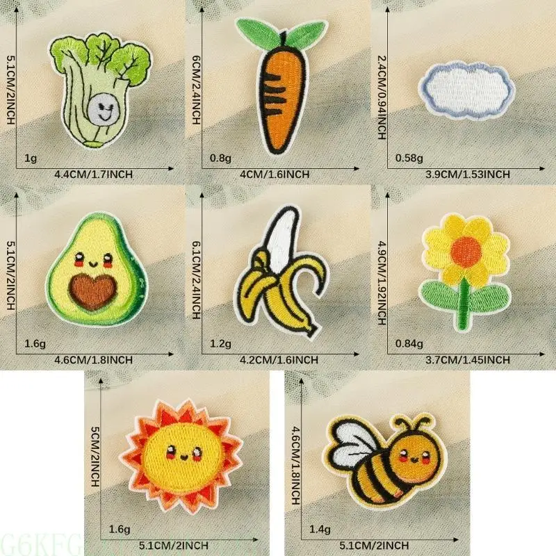 G6KF 8 Pcs Carrot Sewing Patches Flower Embroidered Patches Iron On/Sew on Patches
G6KF 8 Pcs Carrot Sewing Patches Flower Embroidered Patches Iron On/Sew on Patches