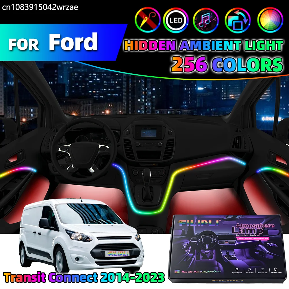 18 in 1 For Ford Transit Connect 2014-2023 Years Car Interior Ambient Lights Strips Breathing Lighting Kit App Control Auto LED
18 in 1 For Ford Transit Connect 2014-2023 Years Car Interior Ambient Lights Strips Breathing Lighting Kit App Control Auto LED
