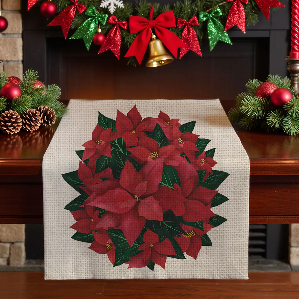 Christmas table runners winter Table decoration and accessories for Festival flower pattern home decor party tablecloth
Christmas table runners winter Table decoration and accessories for Festival flower pattern home decor party tablecloth