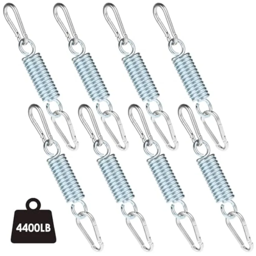 Porch Swing Springs 00 LB Heavy Duty Springs Stainless Steel Hammock Chair Hanging Kit Swing Spring Hardware with 8pcs 12.2in S
Porch Swing Springs 00 LB Heavy Duty Springs Stainless Steel Hammock Chair Hanging Kit Swing Spring Hardware with 8pcs 12.2in S