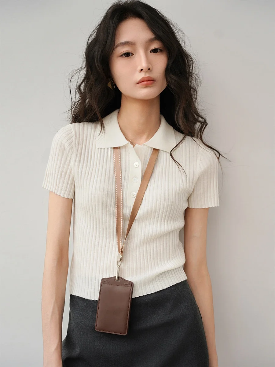 Achu Classic Ne Knitted ort Sve T-irt Women Summer Slim Fit oulder Flip Casual Top White Color Simple Sle
Achu Classic Ne Knitted ort Sve T-irt Women Summer Slim Fit oulder Flip Casual Top White Color Simple Sle