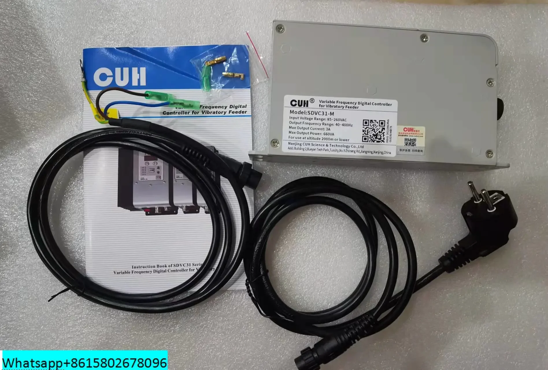 Original CUH SDVC31-M digital frequency modulation vibration feeding controller
Original CUH SDVC31-M digital frequency modulation vibration feeding controller