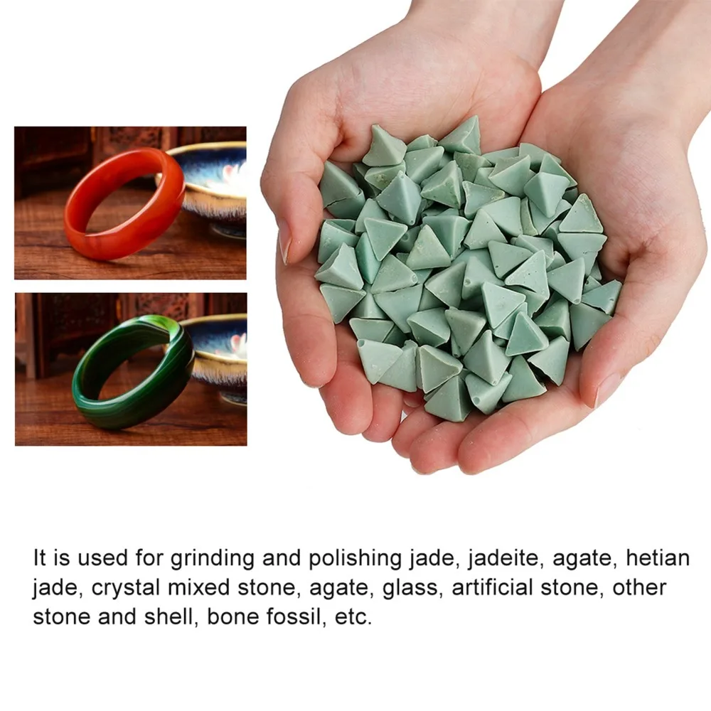 Green Tumbling Polishing Media Abrasive 10*10mm Walnut Polishing Media Green Triangle Abrasive
Green Tumbling Polishing Media Abrasive 10*10mm Walnut Polishing Media Green Triangle Abrasive