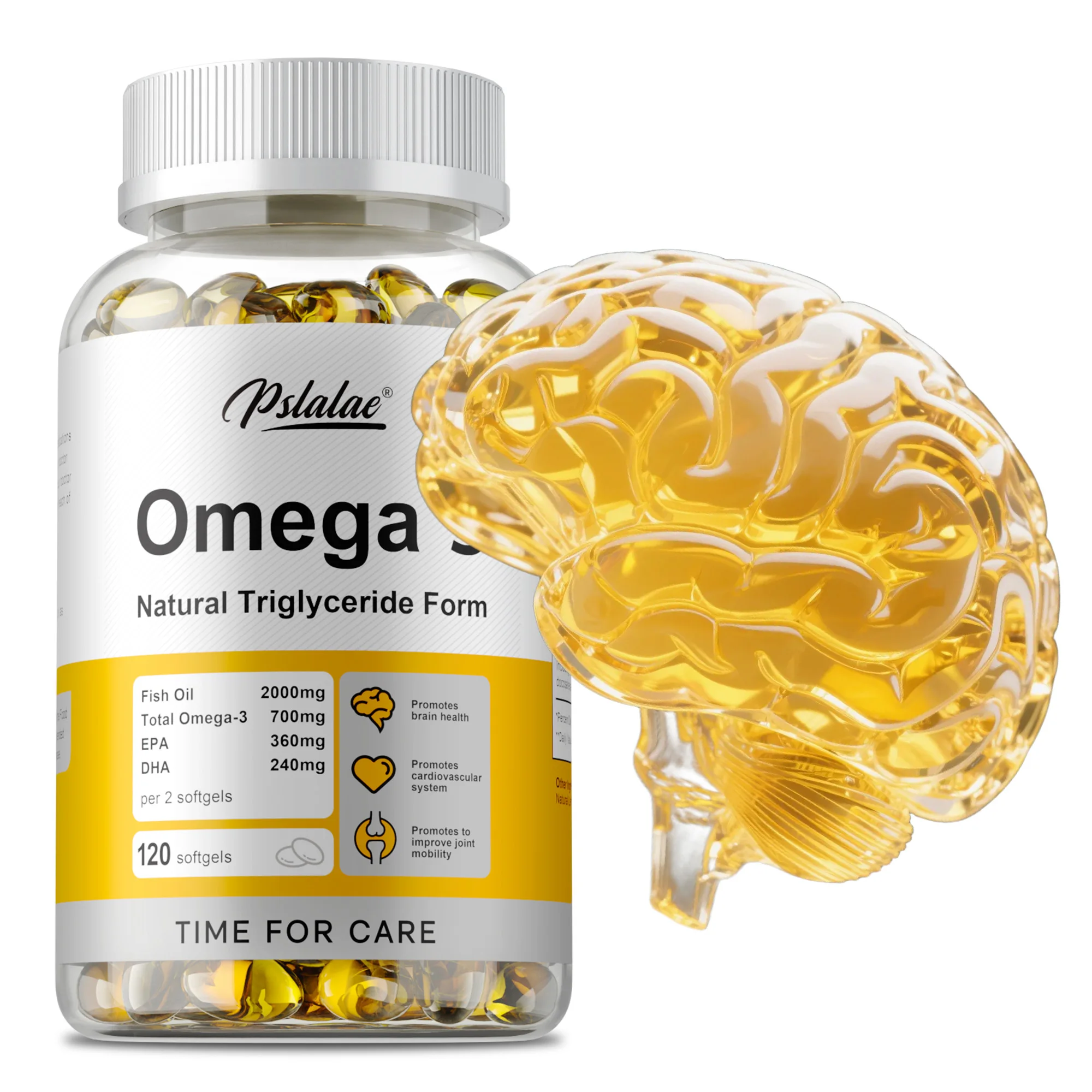 OMEGA-3 - Antioxidant, Provides Energy, Support Brain, Heart and Joint Health,Support Nervous System, Improve Cognitive Function
OMEGA-3 - Antioxidant, Provides Energy, Support Brain, Heart and Joint Health,Support Nervous System, Improve Cognitive Function