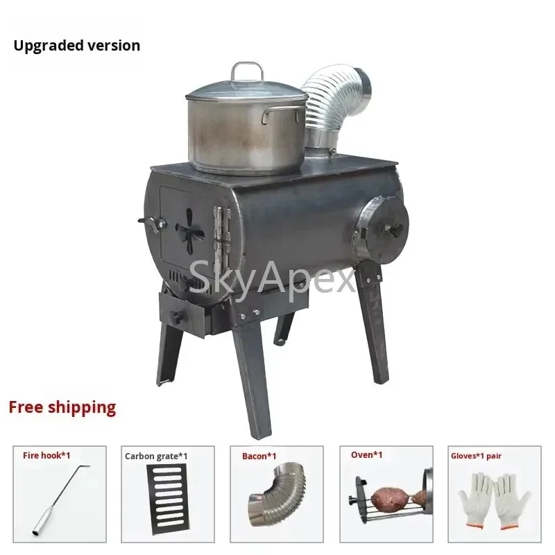 Wholesale Rural Smokeless Firewood Stove Aluminum Freestanding Cooking Heating Furnace High Efficiency Heat Resistant Durable
Wholesale Rural Smokeless Firewood Stove Aluminum Freestanding Cooking Heating Furnace High Efficiency Heat Resistant Durable