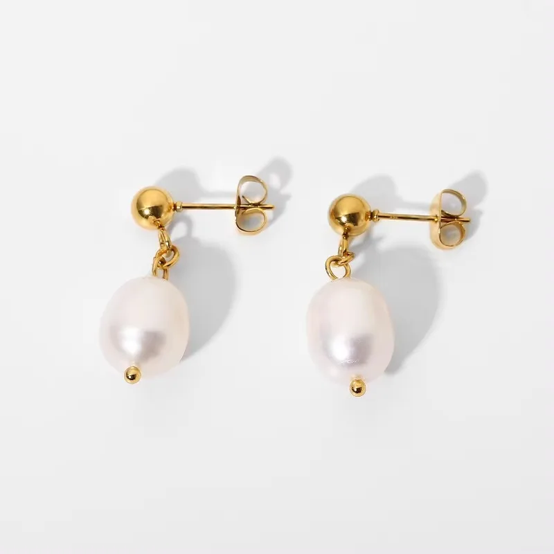 Minar High Quality Double Baroque Freshwater Pearl Beads Dangle Earrings for Women 14K Real Gold Plated Copper Wedding Jewelry
Minar High Quality Double Baroque Freshwater Pearl Beads Dangle Earrings for Women 14K Real Gold Plated Copper Wedding Jewelry