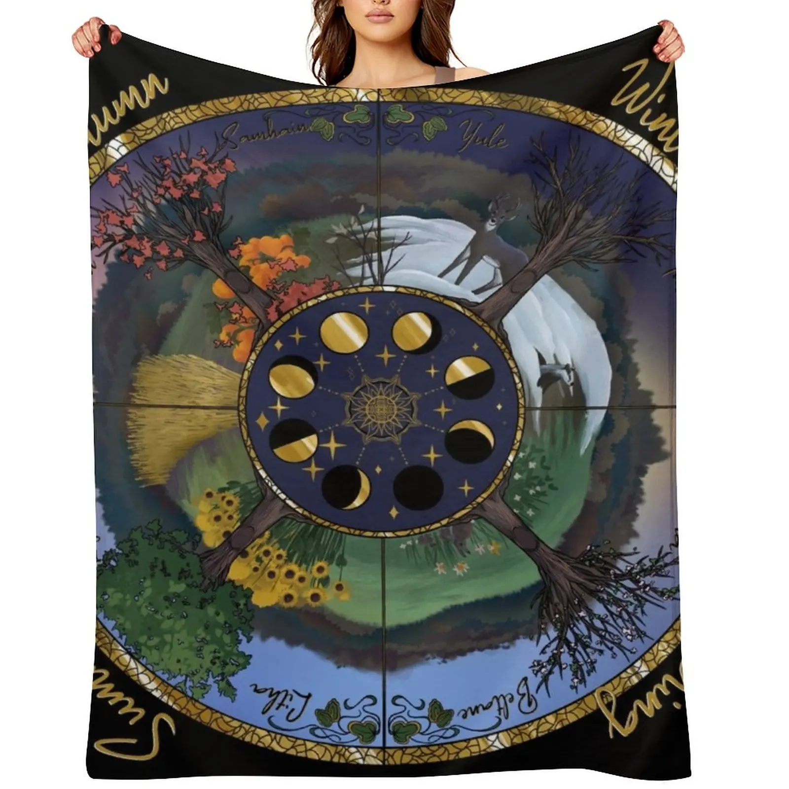 Wheel of the year Throw Blanket Weighted Thins Picnic decorative Blankets
Wheel of the year Throw Blanket Weighted Thins Picnic decorative Blankets