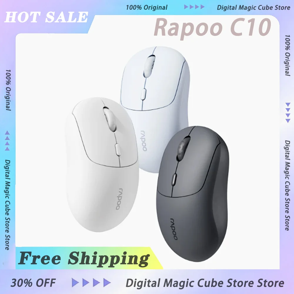 Rapoo C10 Wireless Bluetooth Mouse Long Battery Life Silence Gaming Mouse DouBao AI Intelligence Mice Ergonomics Accessories
Rapoo C10 Wireless Bluetooth Mouse Long Battery Life Silence Gaming Mouse DouBao AI Intelligence Mice Ergonomics Accessories