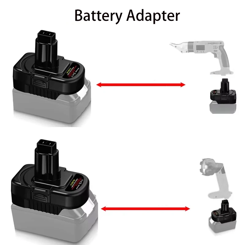 Power Tool Battery Adapter for Makita/Milwaukee18V /20V battery conversion to for DeWalt 12V/14.4V Ni-CD Ni-MH power tools use
Power Tool Battery Adapter for Makita/Milwaukee18V /20V battery conversion to for DeWalt 12V/14.4V Ni-CD Ni-MH power tools use