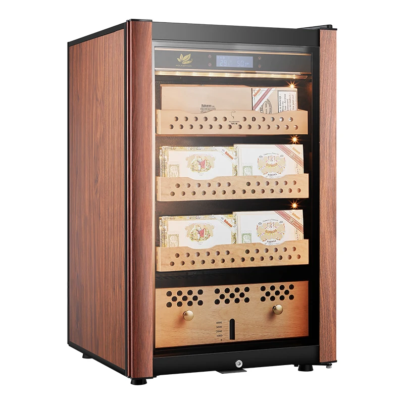 Spanish Cedar Luxury Cigar Cabinet Wood Grain Electric Humidor Cigar Box for Cohiba Cigar
Spanish Cedar Luxury Cigar Cabinet Wood Grain Electric Humidor Cigar Box for Cohiba Cigar