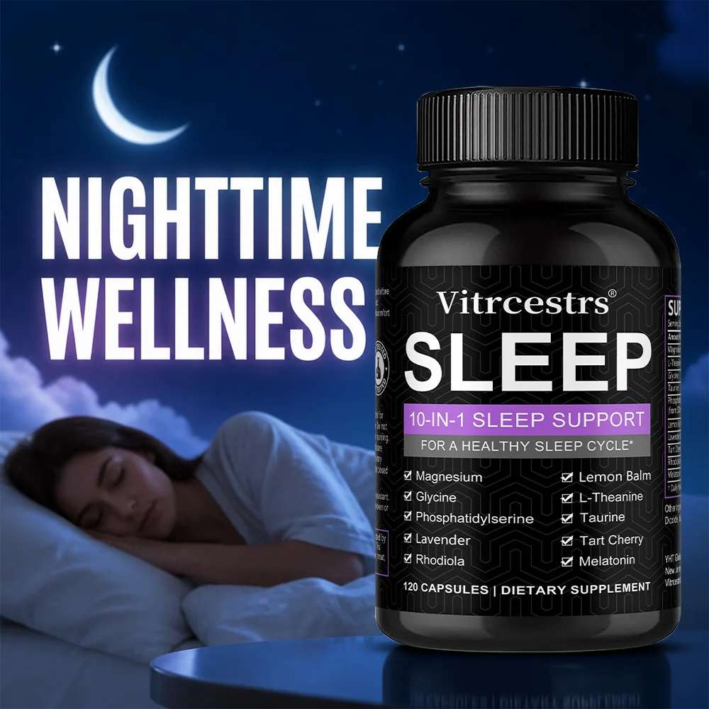 10-in-1 Melatonin Natural Sleep Supplement with Magnesium, Rhodiola, Phosphatidylserine for Sleep, Stress & Mood Support
10-in-1 Melatonin Natural Sleep Supplement with Magnesium, Rhodiola, Phosphatidylserine for Sleep, Stress & Mood Support