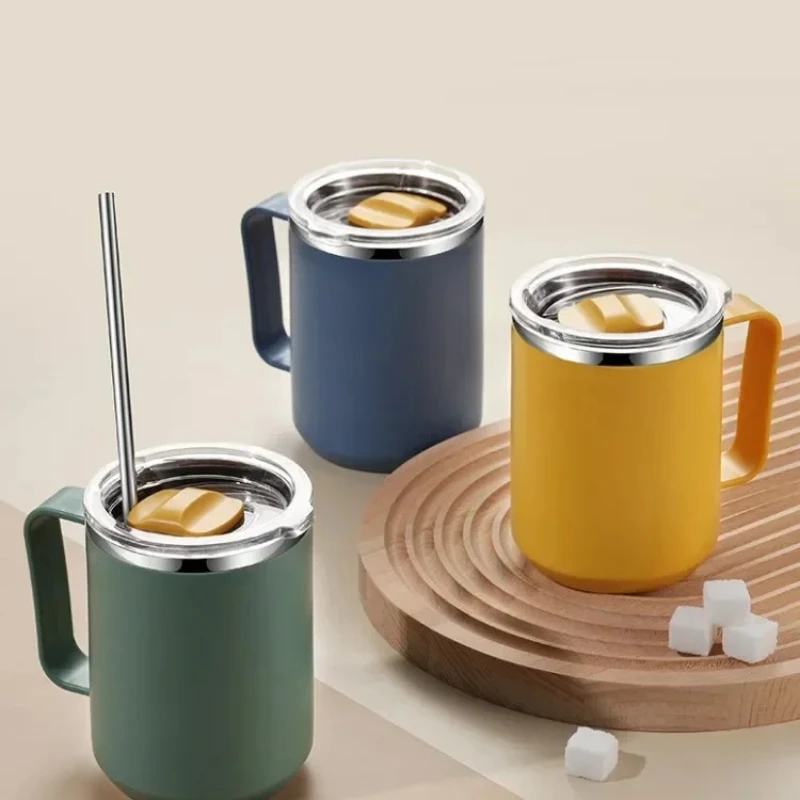 Vacuum Insulated Coffee Mug 15oz Shatterproof Stainless Steel Tumbler with Handle for Hot Cold Drink
Vacuum Insulated Coffee Mug 15oz Shatterproof Stainless Steel Tumbler with Handle for Hot Cold Drink