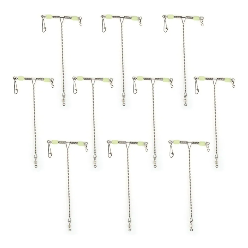 10pcs Durable Luminous Beads Fishing Swivel T-shaped Stainless Steel Balance Fishing Swivel Fishing Tackle Freshwater Fishing
10pcs Durable Luminous Beads Fishing Swivel T-shaped Stainless Steel Balance Fishing Swivel Fishing Tackle Freshwater Fishing