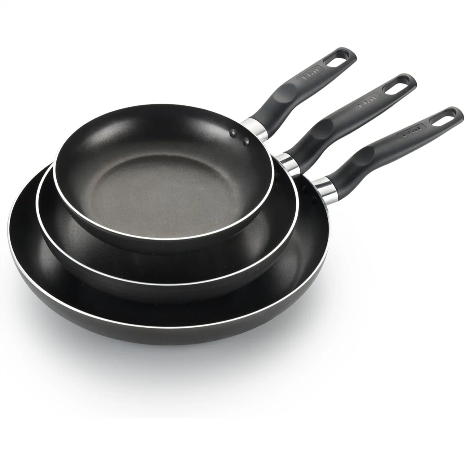 Nonstick Fry Pan Set 3 Piece: 8, 9.5, & 12 Inch, Oven Safe up to 400°F, Dishwasher Safe, Black
Nonstick Fry Pan Set 3 Piece: 8, 9.5, & 12 Inch, Oven Safe up to 400°F, Dishwasher Safe, Black