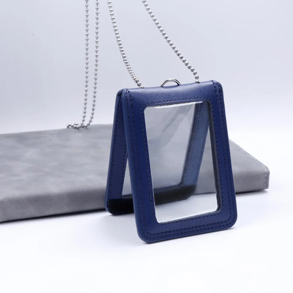 Double-Sided Leather Card Cover Badge Clip Card Case ID Card Holder With Neck Strap Folding Leather Badge Holder Staff Supplies
Double-Sided Leather Card Cover Badge Clip Card Case ID Card Holder With Neck Strap Folding Leather Badge Holder Staff Supplies