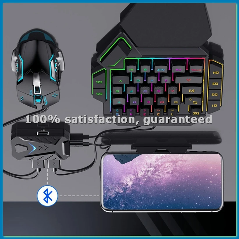 Portable Mobile Gaming Keyboard Mouse Converter Adapter MIX PRO Gaming Keyboard and Mouse Combo-A32R
Portable Mobile Gaming Keyboard Mouse Converter Adapter MIX PRO Gaming Keyboard and Mouse Combo-A32R