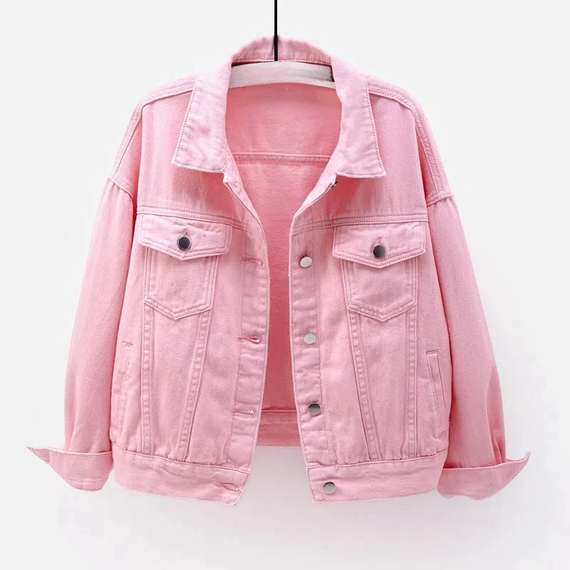 Korean Fashion Trend Jackets Autumn Woman Turn-down Collar Pocket Zipper High Street Casual Long Sleeve Loose Coats Tops Female
Korean Fashion Trend Jackets Autumn Woman Turn-down Collar Pocket Zipper High Street Casual Long Sleeve Loose Coats Tops Female
