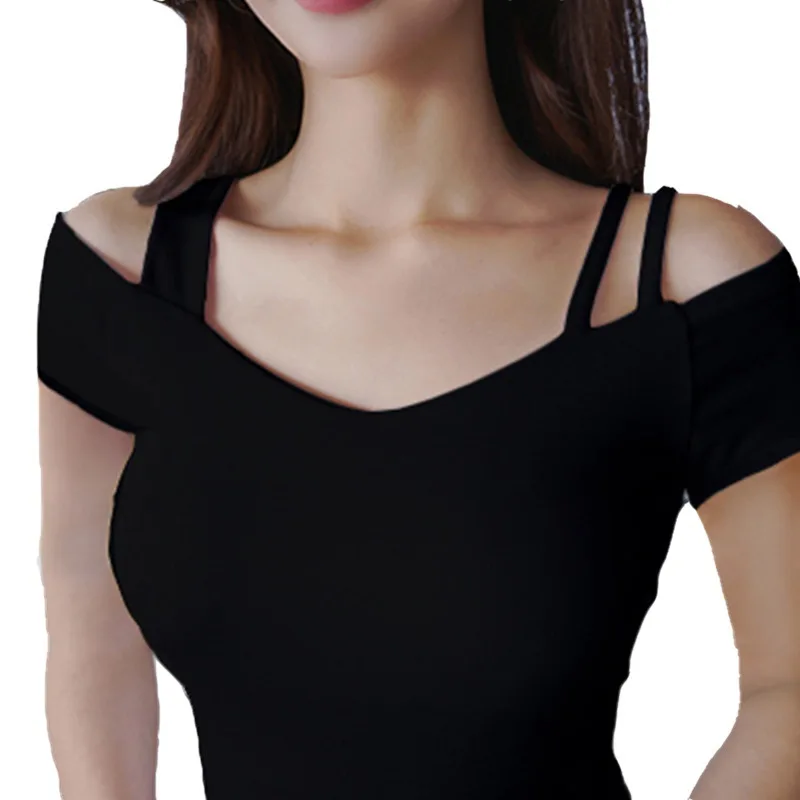 Women's Fashion 2026 New Trendy Black Tight Base Shirt Off-Shoulder Sexy Short Sleeve Tee
Women's Fashion 2026 New Trendy Black Tight Base Shirt Off-Shoulder Sexy Short Sleeve Tee