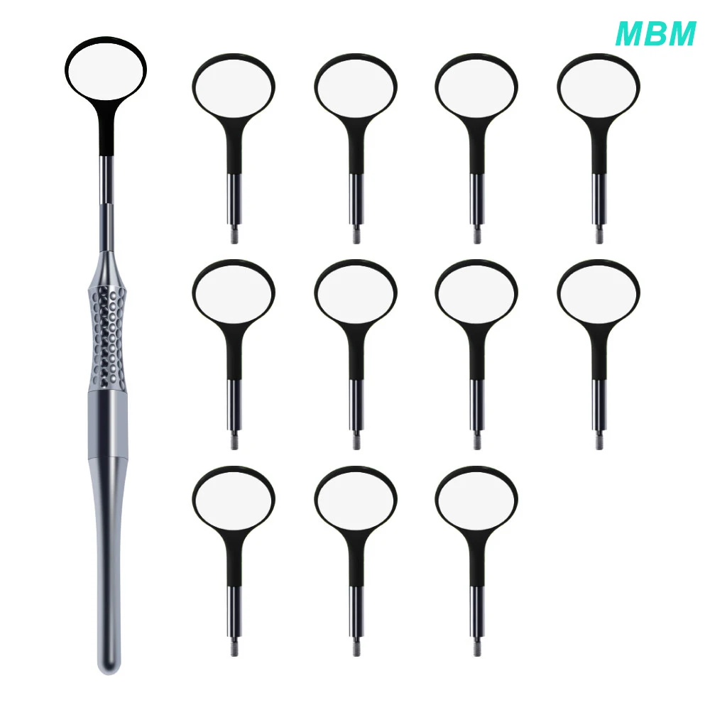 MBM Dental Anti-fog Mirror with 12PCS Replaceable Ultra-clear Mirrors Oral Reflector Autoclavable Metal Handle
MBM Dental Anti-fog Mirror with 12PCS Replaceable Ultra-clear Mirrors Oral Reflector Autoclavable Metal Handle