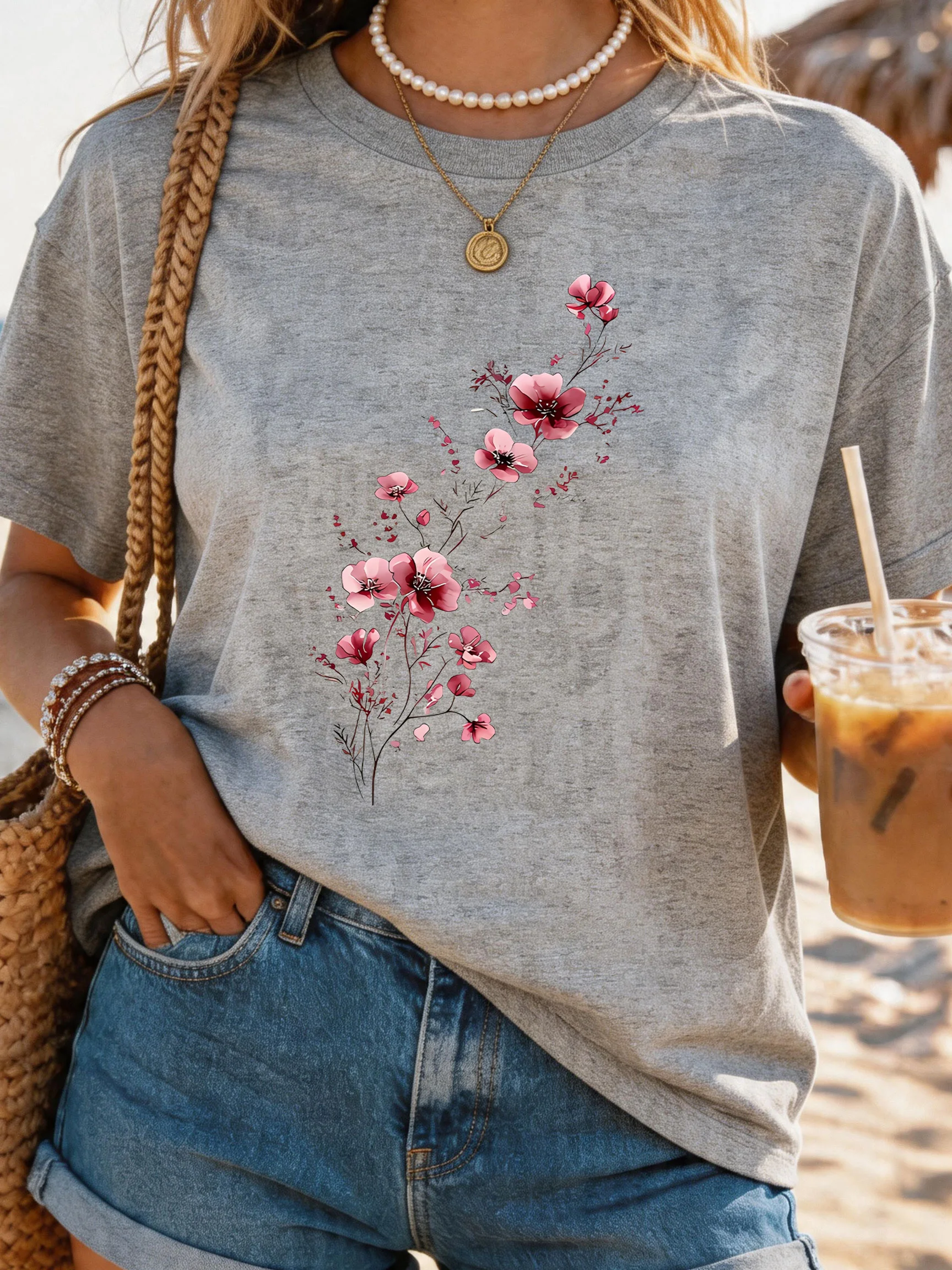 Women's Large Size Printed round Neck Short Sleeve T-shirt 1-7XL Comfortable Casual Top in European Style
Women's Large Size Printed round Neck Short Sleeve T-shirt 1-7XL Comfortable Casual Top in European Style