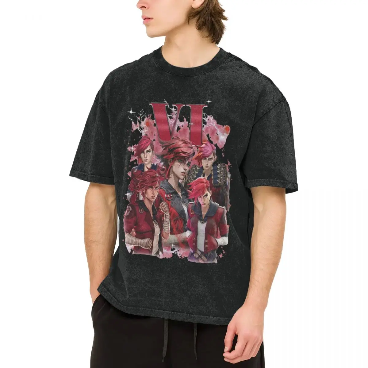Vi Arcane Series T Shirt Fashion T Shirts Short-Sleeved Y2K Retro Tops Summer Casual O-Neck Big Size Clothes
Vi Arcane Series T Shirt Fashion T Shirts Short-Sleeved Y2K Retro Tops Summer Casual O-Neck Big Size Clothes