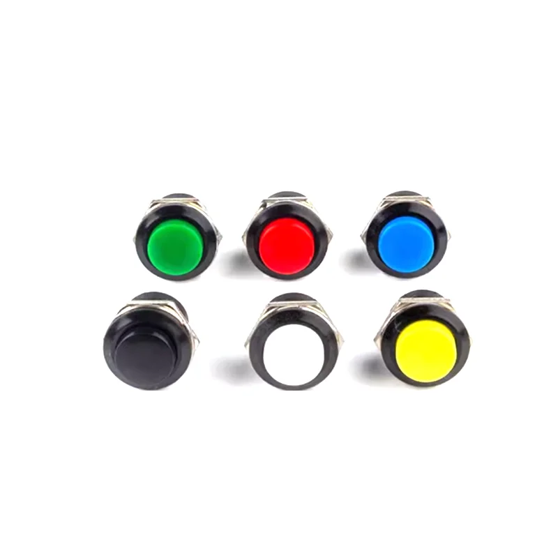 6PCS Momentary Push Button Switch 16mm Momentary 6A/125VAC 3A/250VAC Round Switches R13-507 BLACK RED GREEN WHITE BLUE YELLOW
6PCS Momentary Push Button Switch 16mm Momentary 6A/125VAC 3A/250VAC Round Switches R13-507 BLACK RED GREEN WHITE BLUE YELLOW