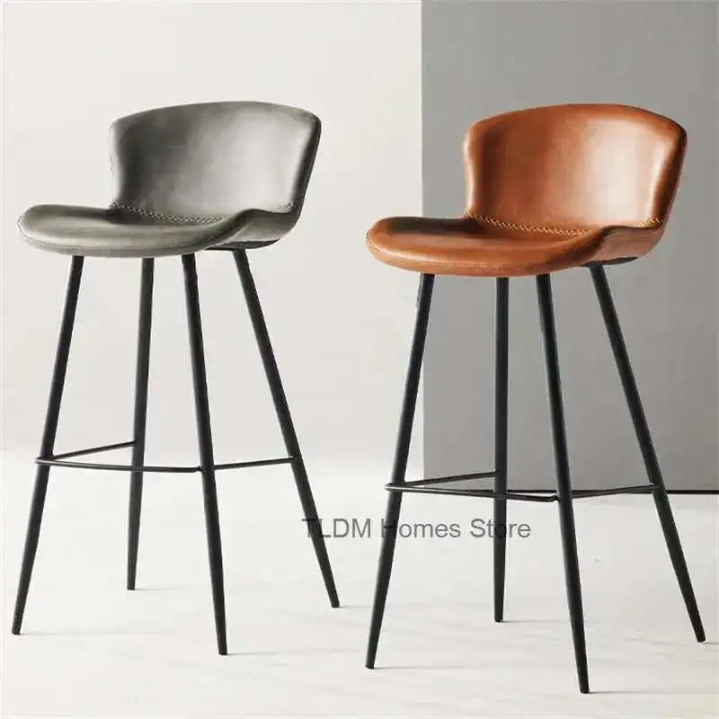 Nordic Saddle Leather Bar Chair for Bar Furniture Light Luxury Home Kitchen Dining Room Bar Stool Simple Iron Leisure High Stool
Nordic Saddle Leather Bar Chair for Bar Furniture Light Luxury Home Kitchen Dining Room Bar Stool Simple Iron Leisure High Stool