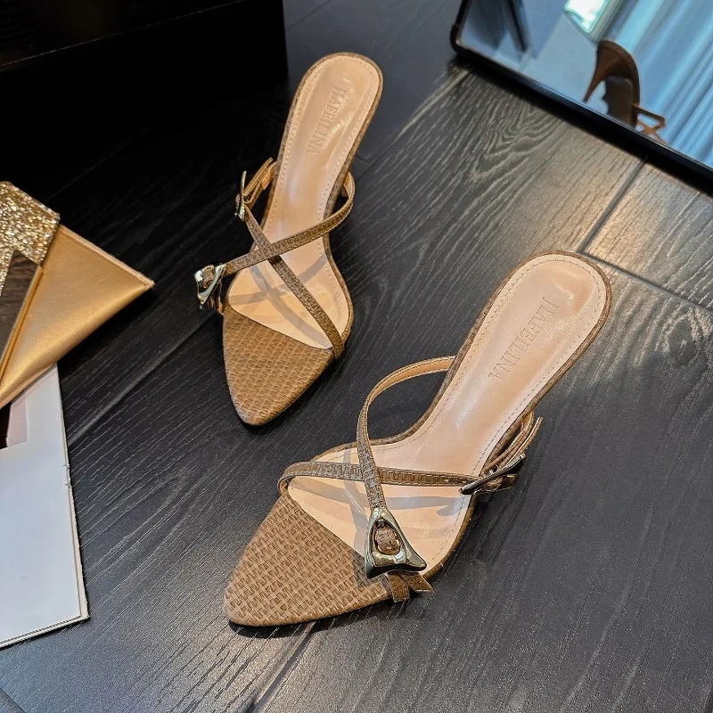 New Women Shoes Exquisite Pointed Tip High Heeled Sandals for Woman Fashion Model Casual Shoes Designer Shoes Sandalias De Mujer
New Women Shoes Exquisite Pointed Tip High Heeled Sandals for Woman Fashion Model Casual Shoes Designer Shoes Sandalias De Mujer