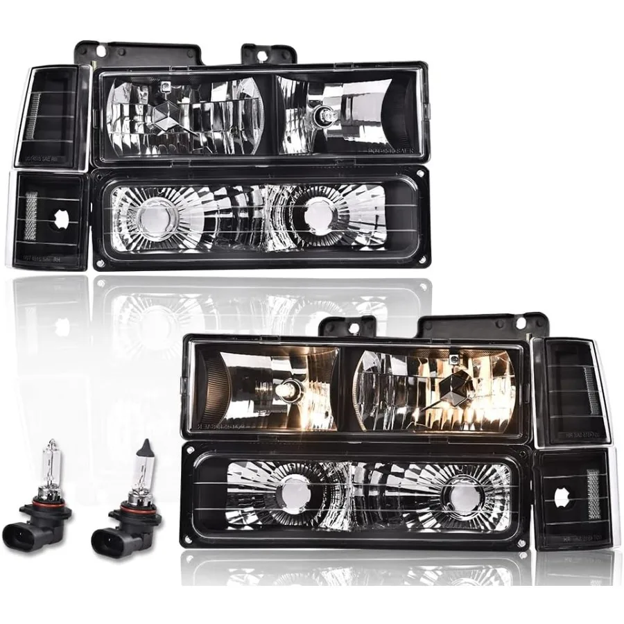 Передняя фара в сборе, подходит для GMC Sierra C/K Yukon 1500 2500 1994-1998, совместимая с Chevy C/K C10 Suburban Yukon 199
Передняя фара в сборе, подходит для GMC Sierra C/K Yukon 1500 2500 1994-1998, совместимая с Chevy C/K C10 Suburban Yukon 199