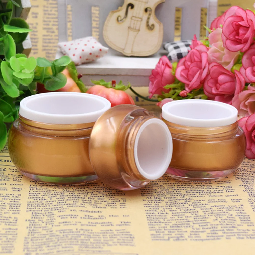 3pcs Acrylic Cream Bottle 10G 15G 30G Empty Subpackaging Storage Box For Travel Camping Outdoor Reusable Leakproof Lightweight
3pcs Acrylic Cream Bottle 10G 15G 30G Empty Subpackaging Storage Box For Travel Camping Outdoor Reusable Leakproof Lightweight